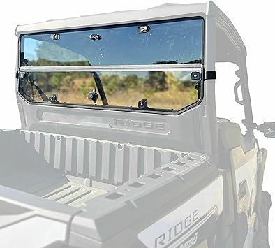 SEIZMIK Rear Folding UTV Windshield Kit Compatible with Kawasaki Ridge Ranch | Fits 2024-2025 Models | Fold Down Back Window